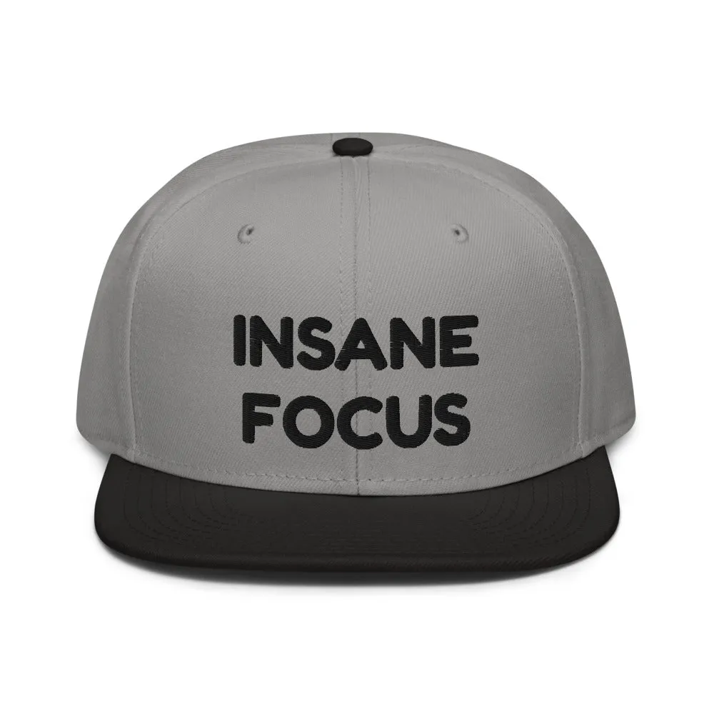 Snapback Hat "1052-0091 Insane Focus (Black Logo)"