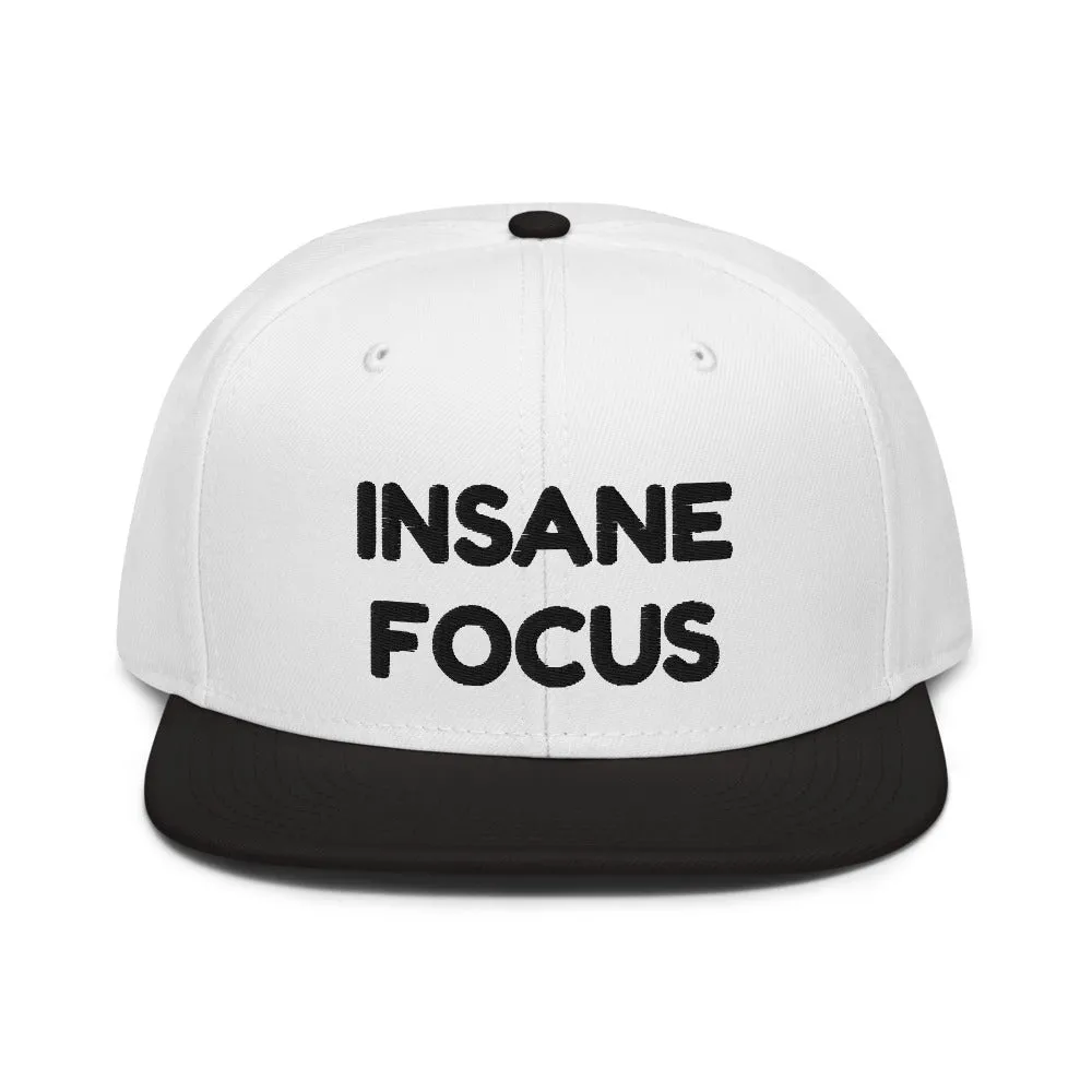 Snapback Hat "1052-0091 Insane Focus (Black Logo)"