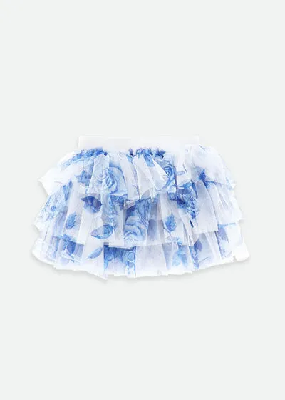 Snowdrop Pip Blue Flower Baby Skirt