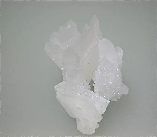 SOLD Calcite and Quartz, Kruchev dol Mine, Madan District, Smolyan Oblast, Bulgaria, Mined 2012, Miniature 3.0 x 3.0 x 6.0 cm, $50.  Online 7/3