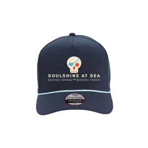 Soulshine at Sea Skull Blue Navy Adjustable Hat