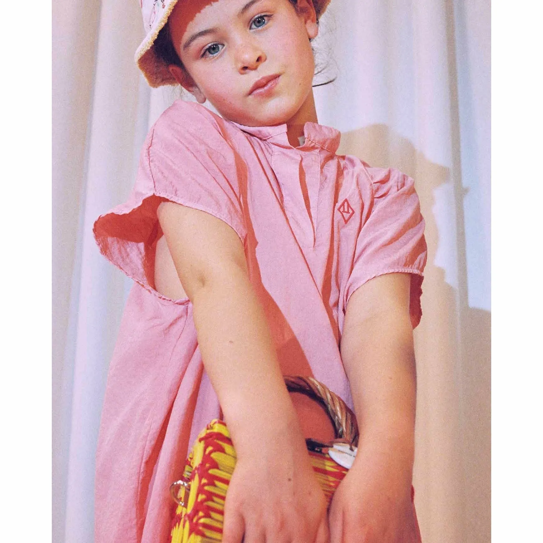 Swallow Kids Dress Pink Logo