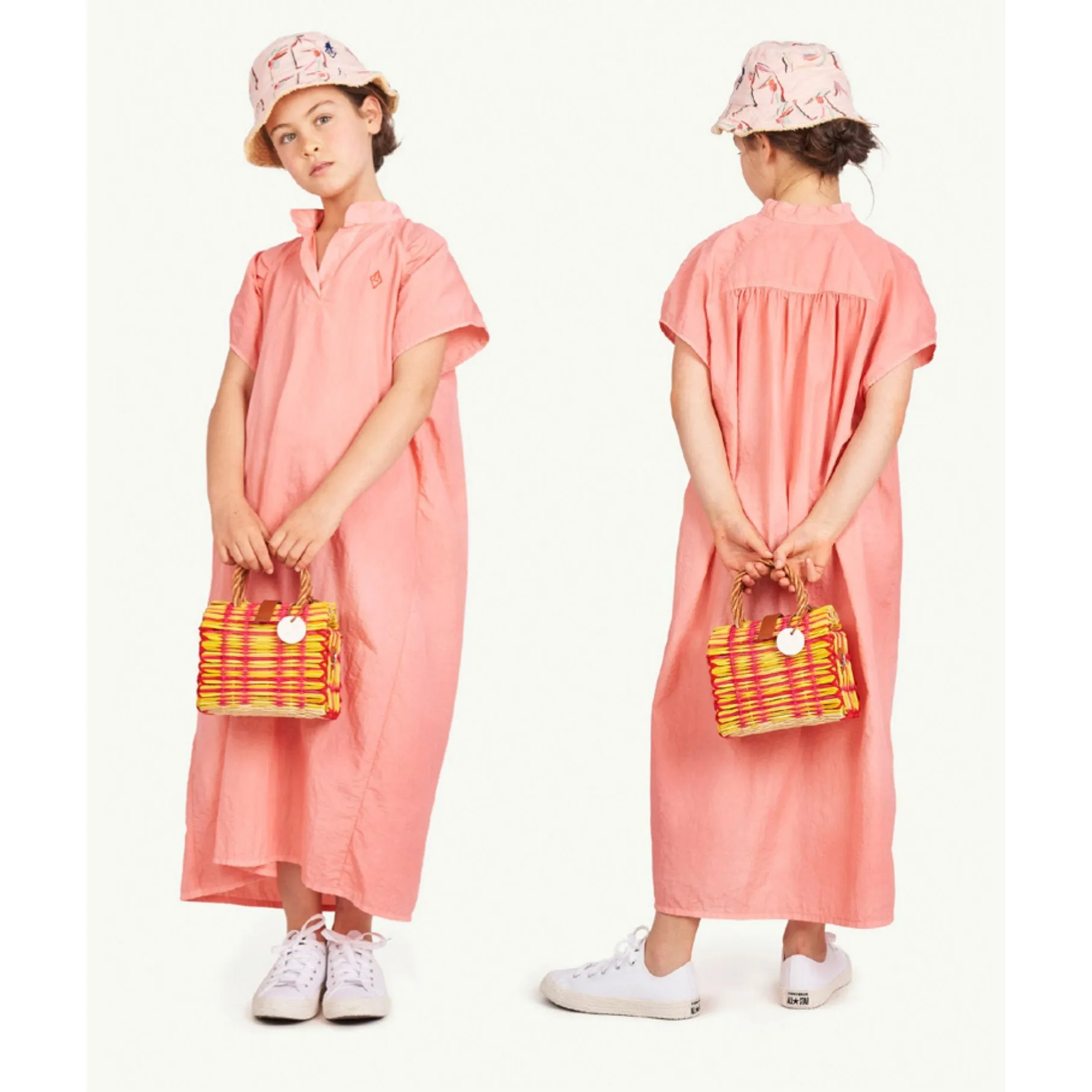 Swallow Kids Dress Pink Logo