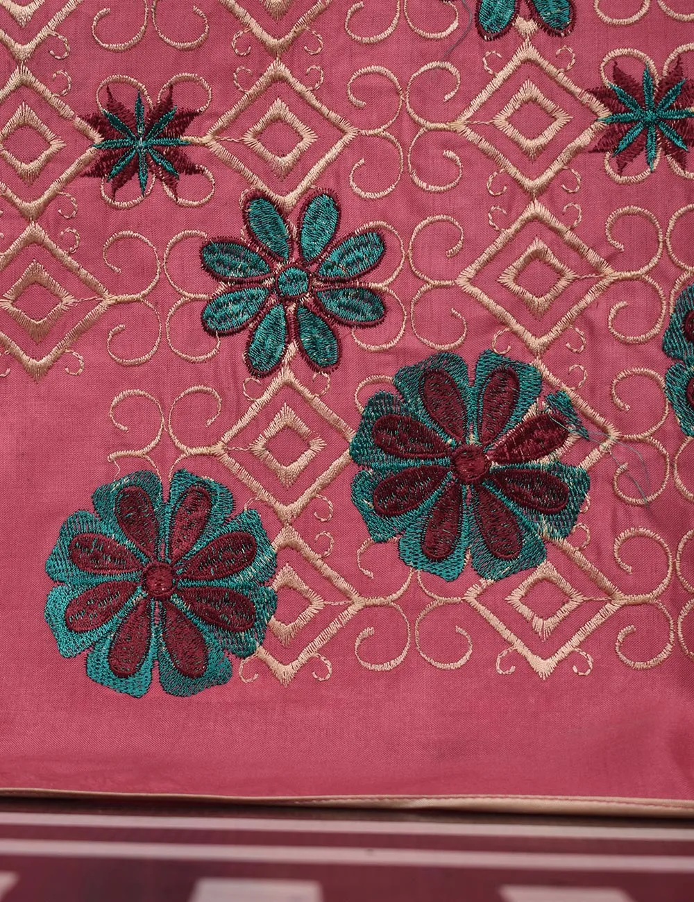 Tehwaar Winter Linen Embroidered Stitched Kurti - Vienna (TW-09B-Pink)