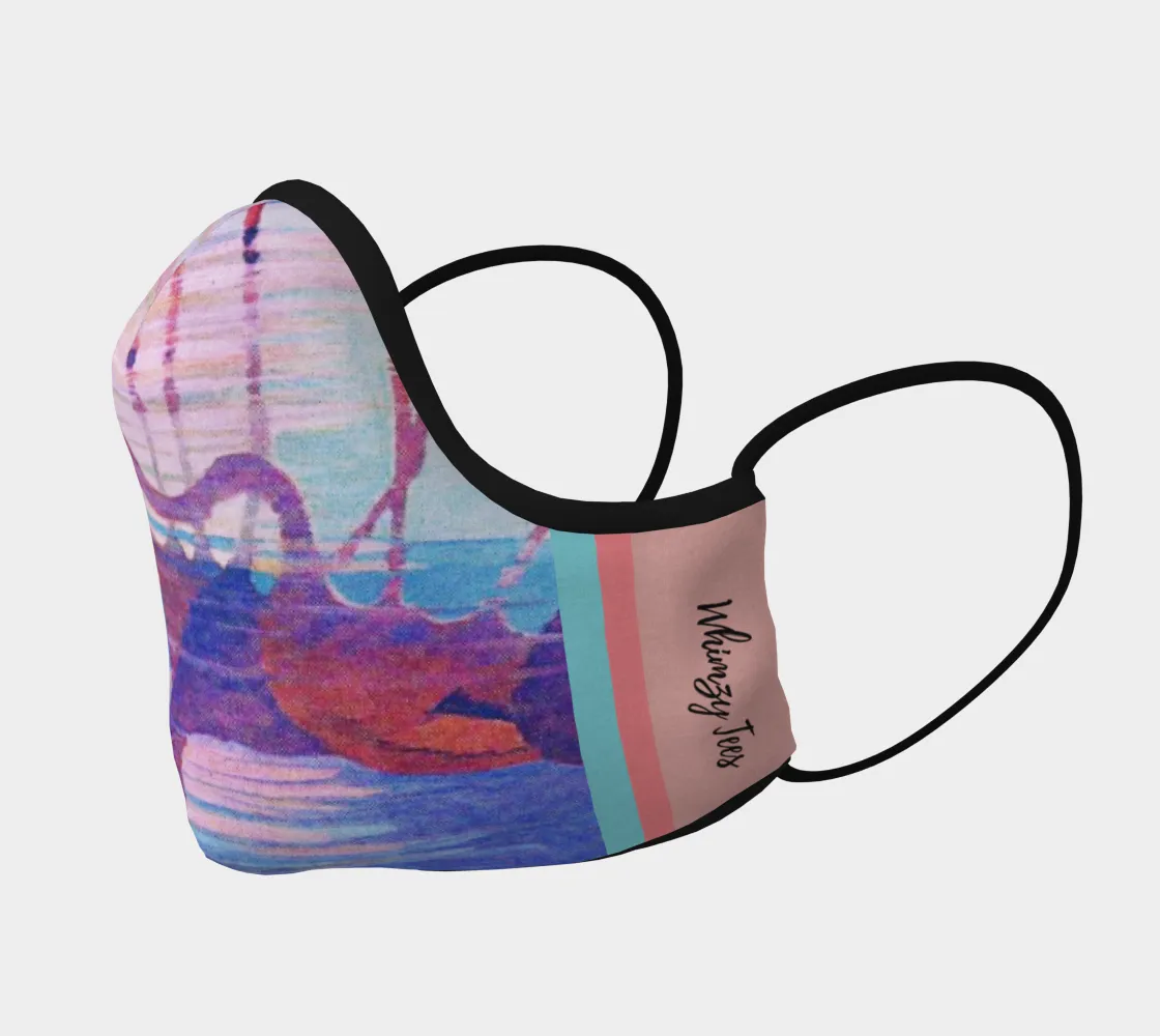 The Lucky Flamingo Face Mask