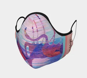 The Lucky Flamingo Face Mask