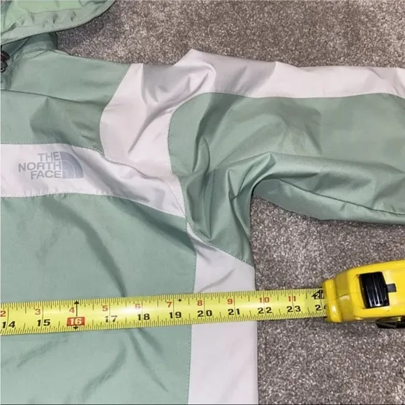 The North Face Jacket Hydrenalite Windproof Breathable Hood‎ Size M Green White