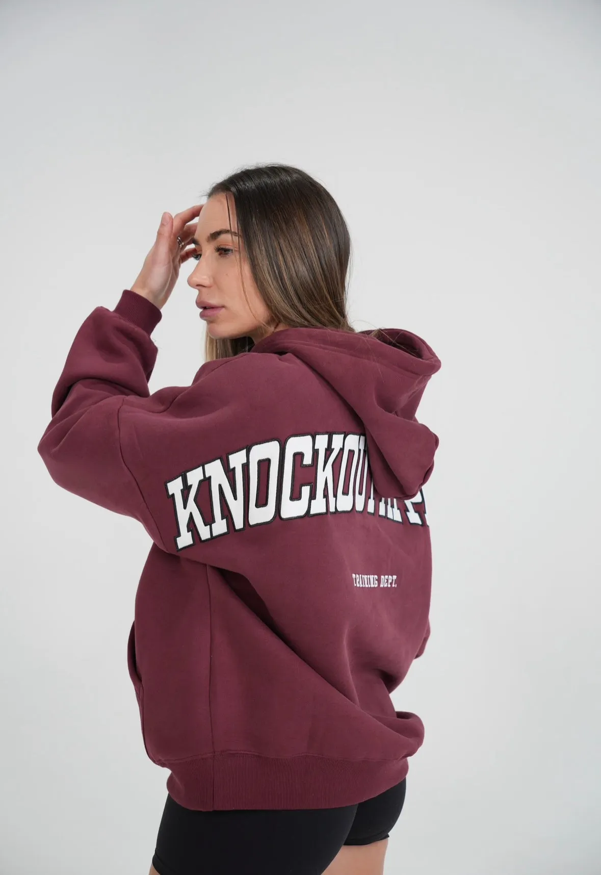 TRAINING DEPT. OVERSIZED HOODIE - MAROON