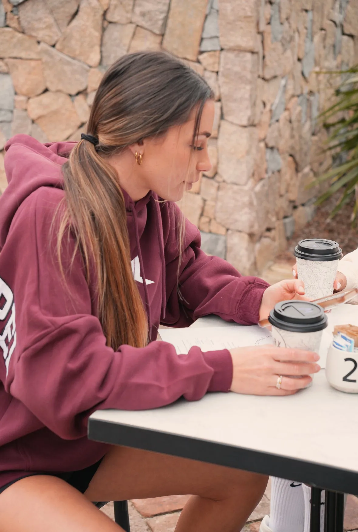 TRAINING DEPT. OVERSIZED HOODIE - MAROON