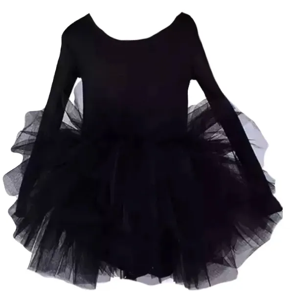 Tutu Dress Black Long Sleeve