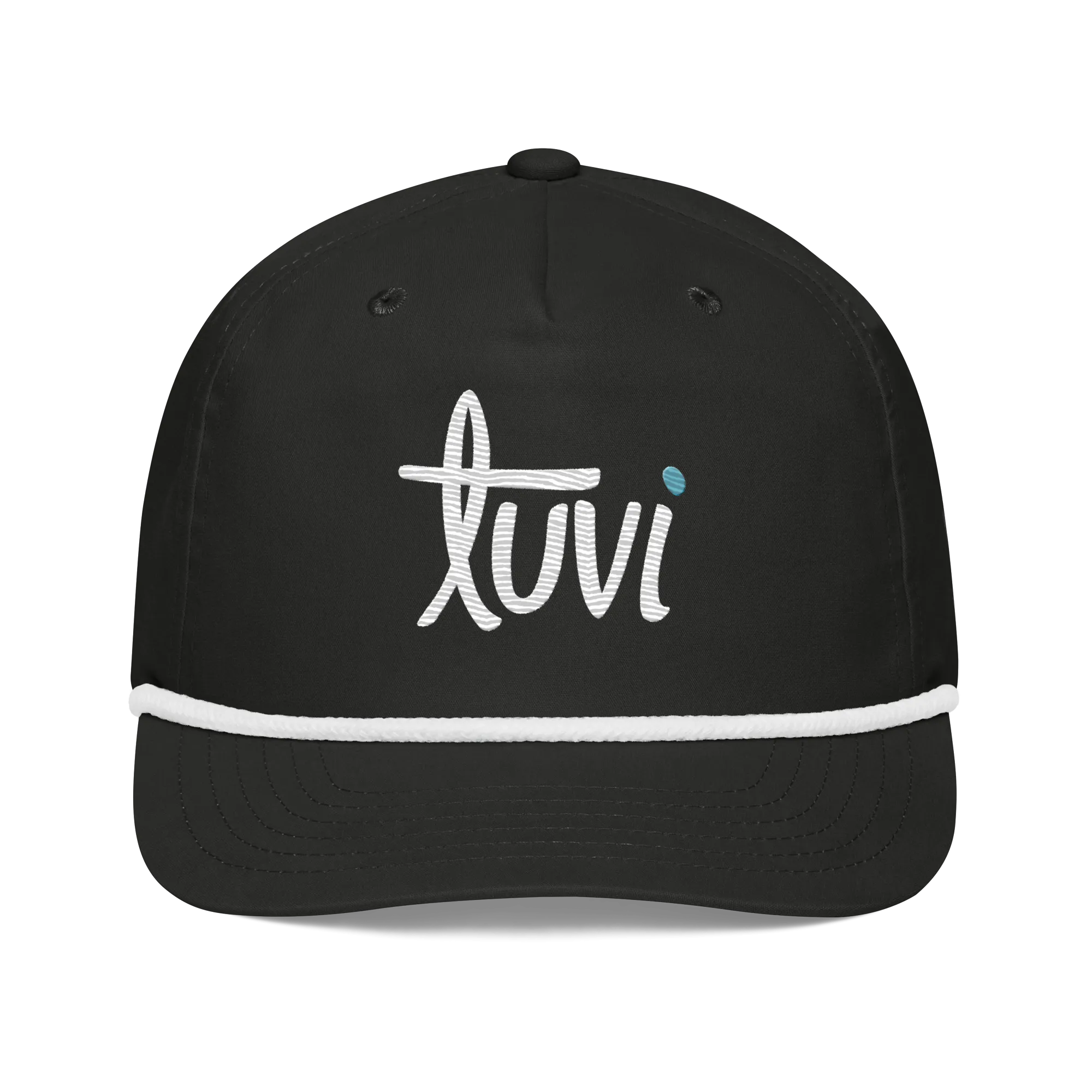 tūvi Rope Hat - Black / White
