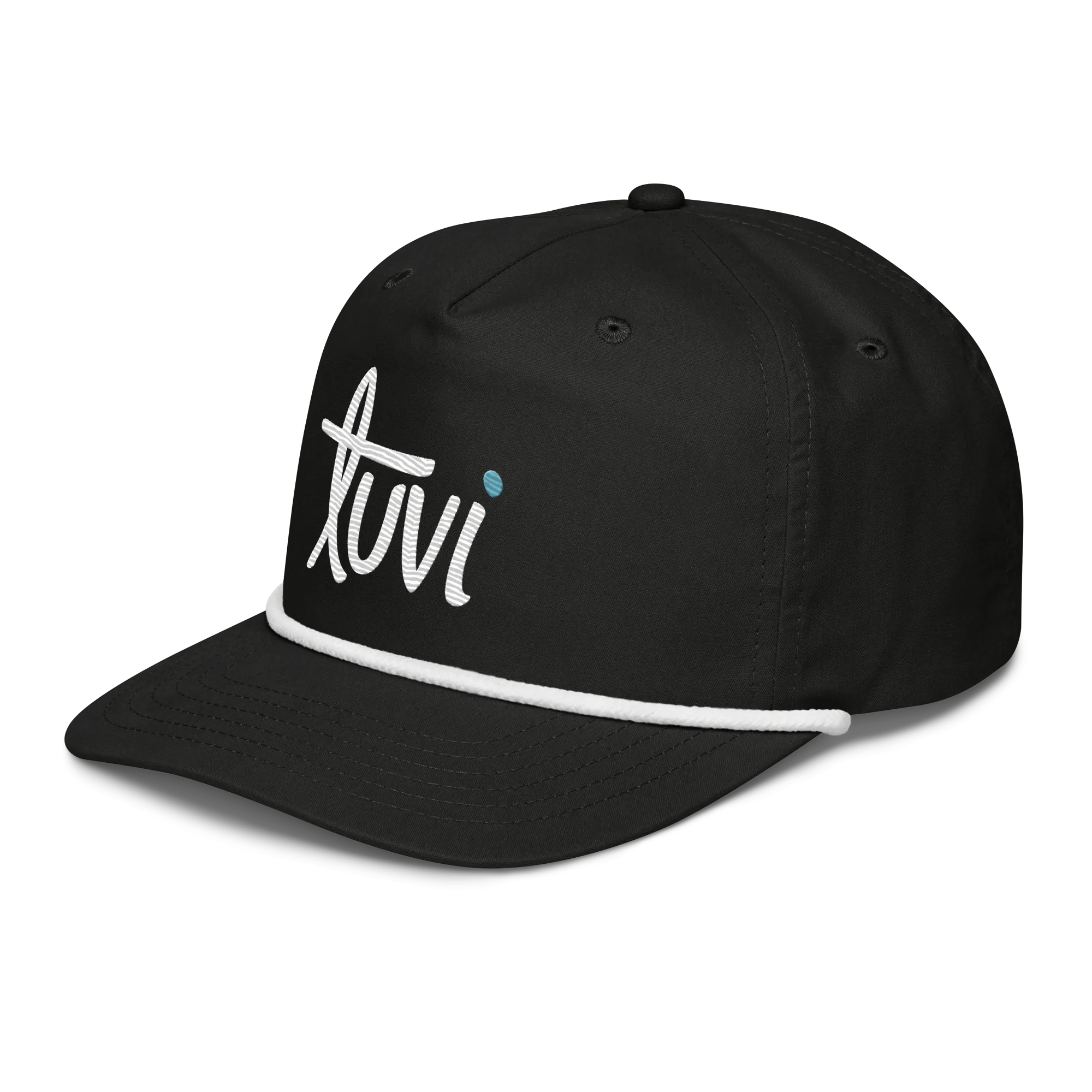 tūvi Rope Hat - Black / White