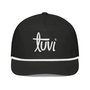 tūvi Rope Hat - Black / White
