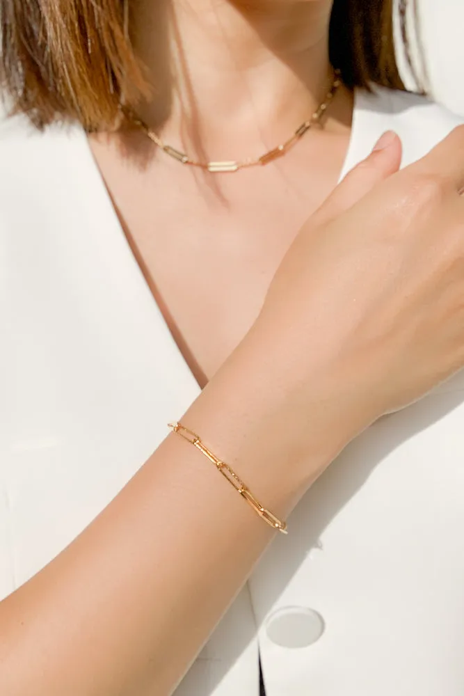 Veda Linked Chain Bracelet (925 Silver)