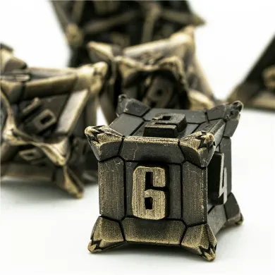 Warrior's Flail: Bronze - Metal RPG Dice Set