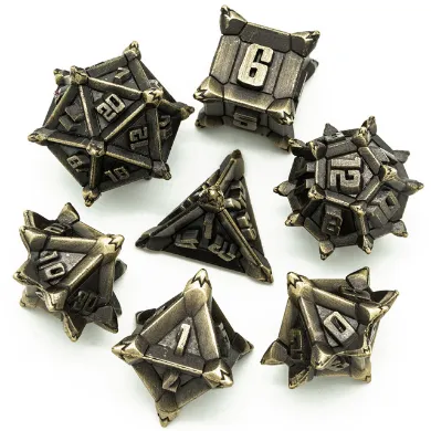 Warrior's Flail: Bronze - Metal RPG Dice Set
