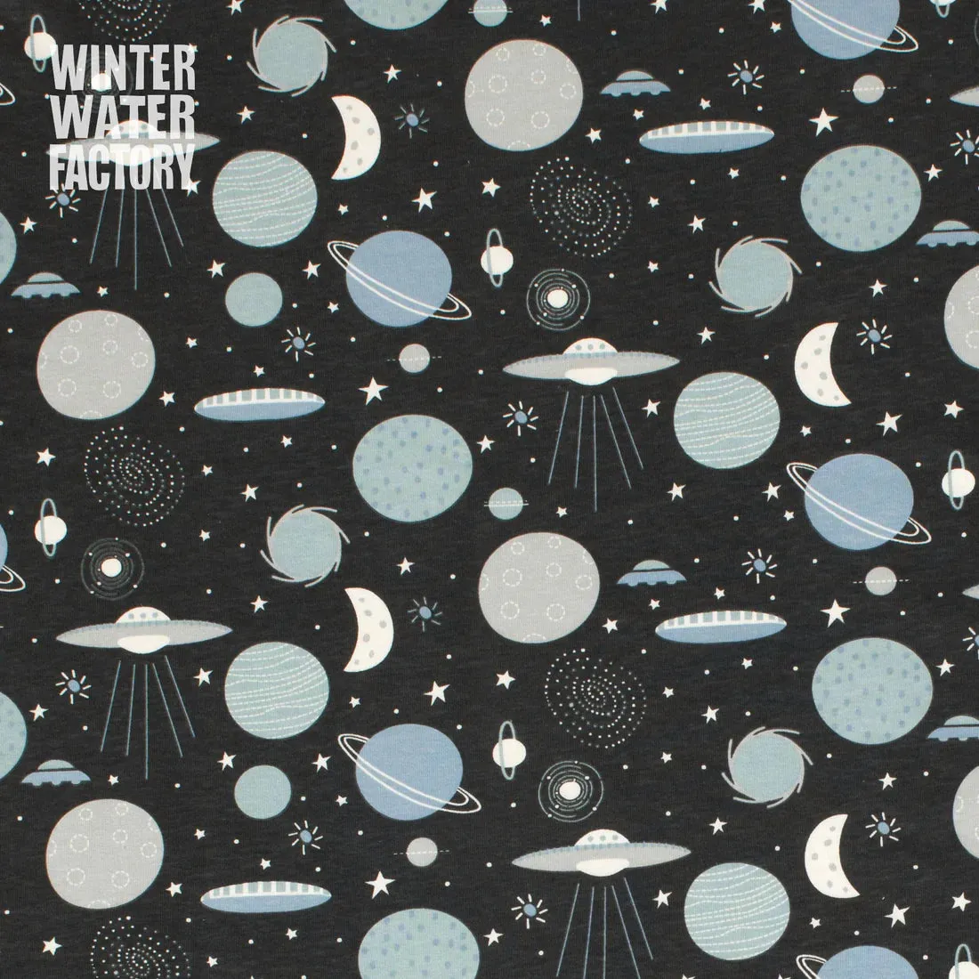 Winter Water Factory - Lausanne Baby Dress - Space Charcoal