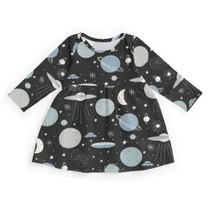 Winter Water Factory - Lausanne Baby Dress - Space Charcoal