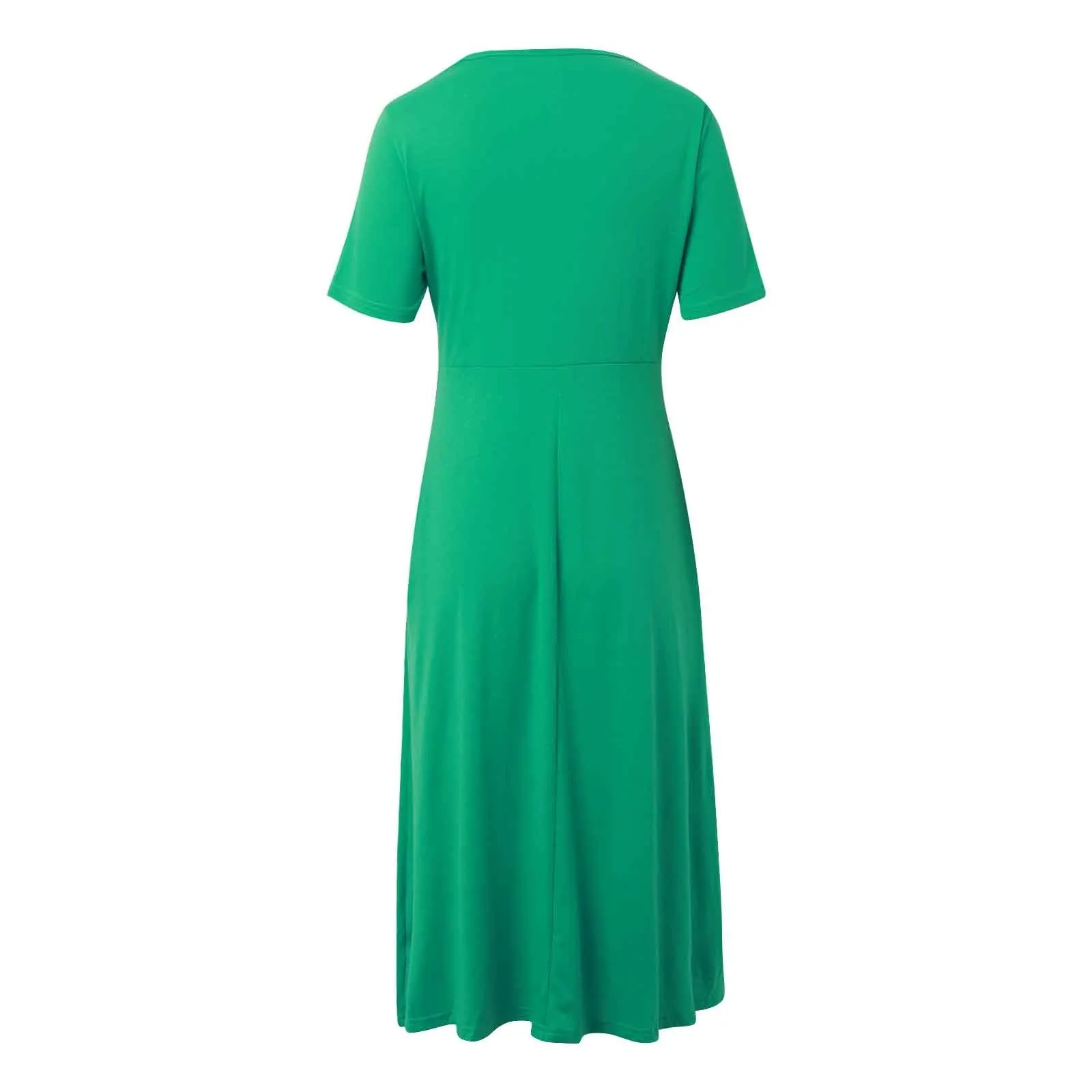 Women Elegant Office Pocket Loose Dress