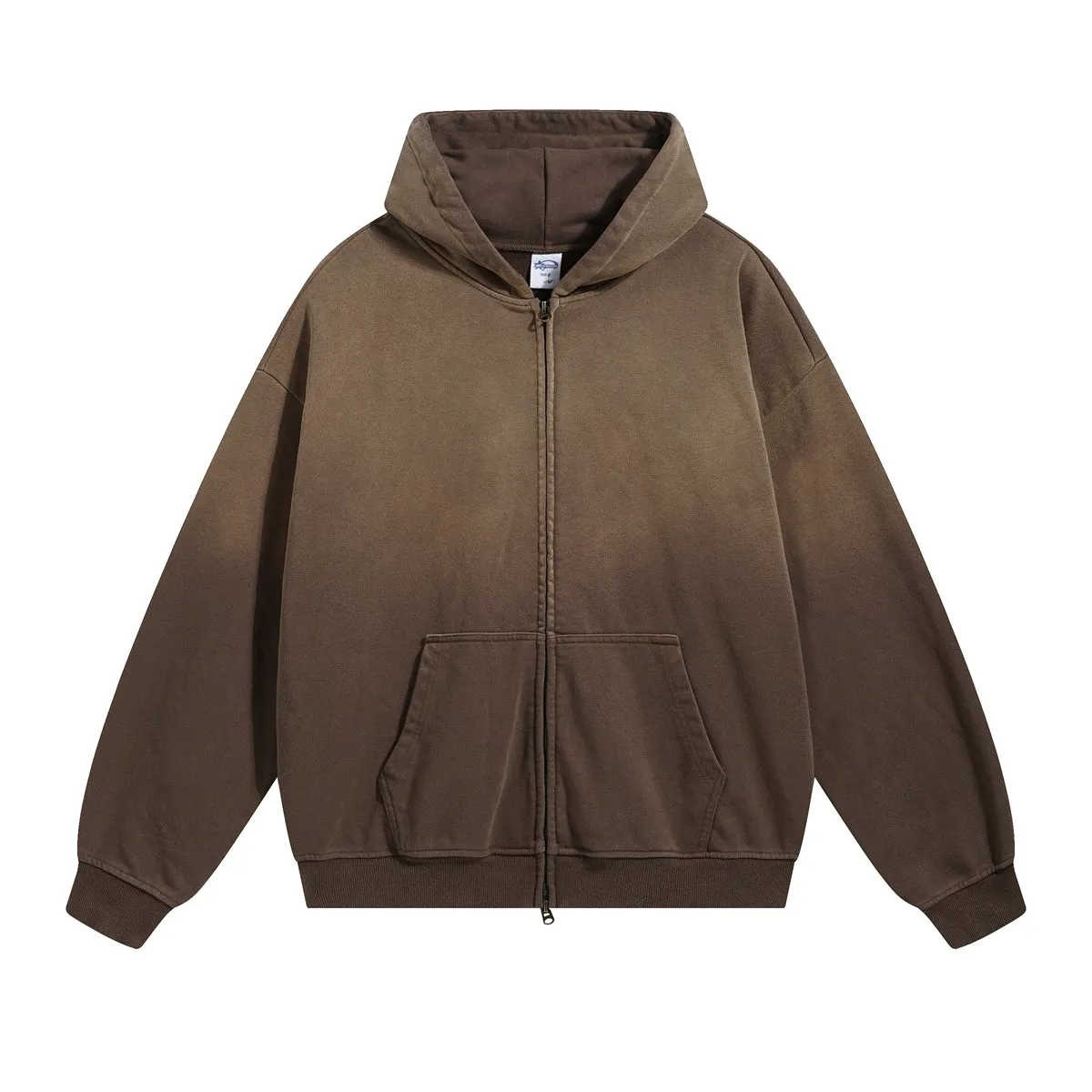 Women's Faded Double Slider Zip Hoodie
