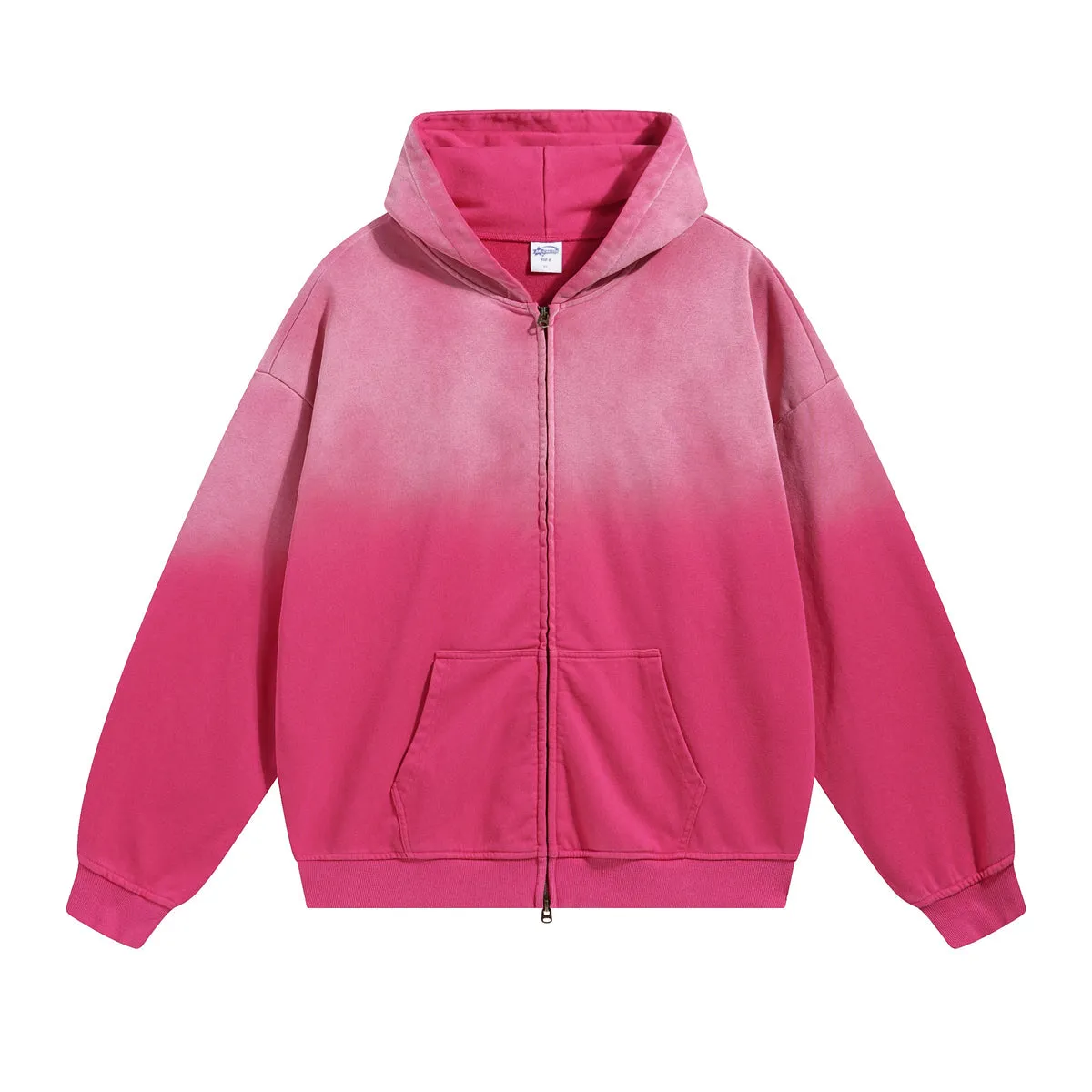 Women's Faded Double Slider Zip Hoodie