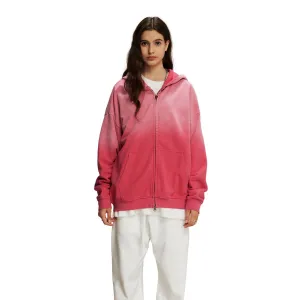 Women's Faded Double Slider Zip Hoodie