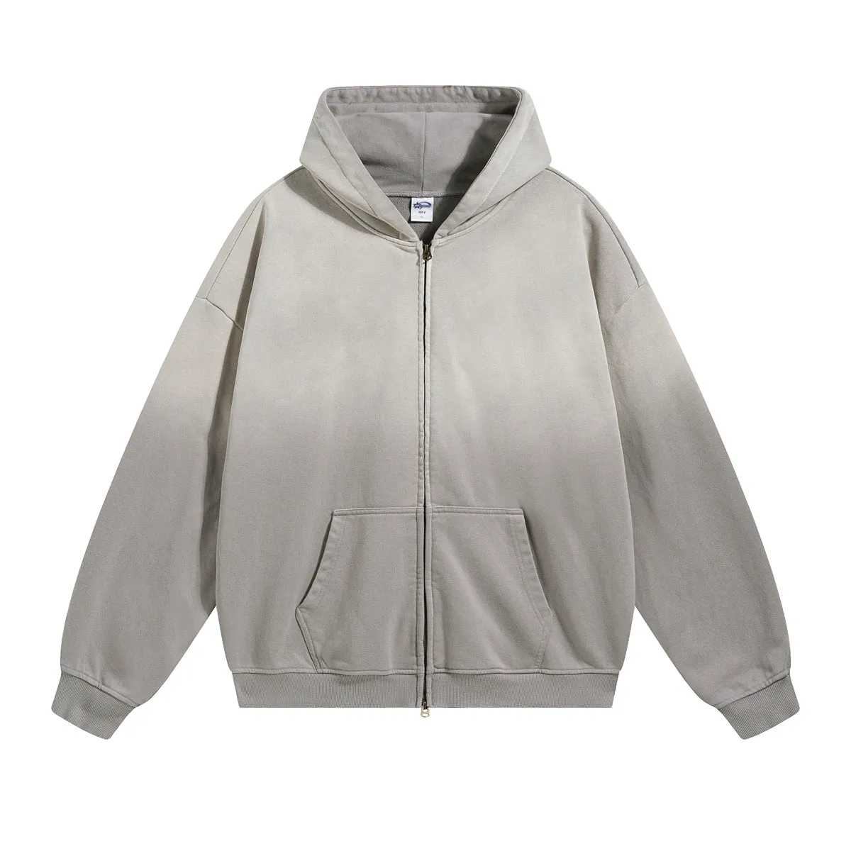 Women's Faded Double Slider Zip Hoodie