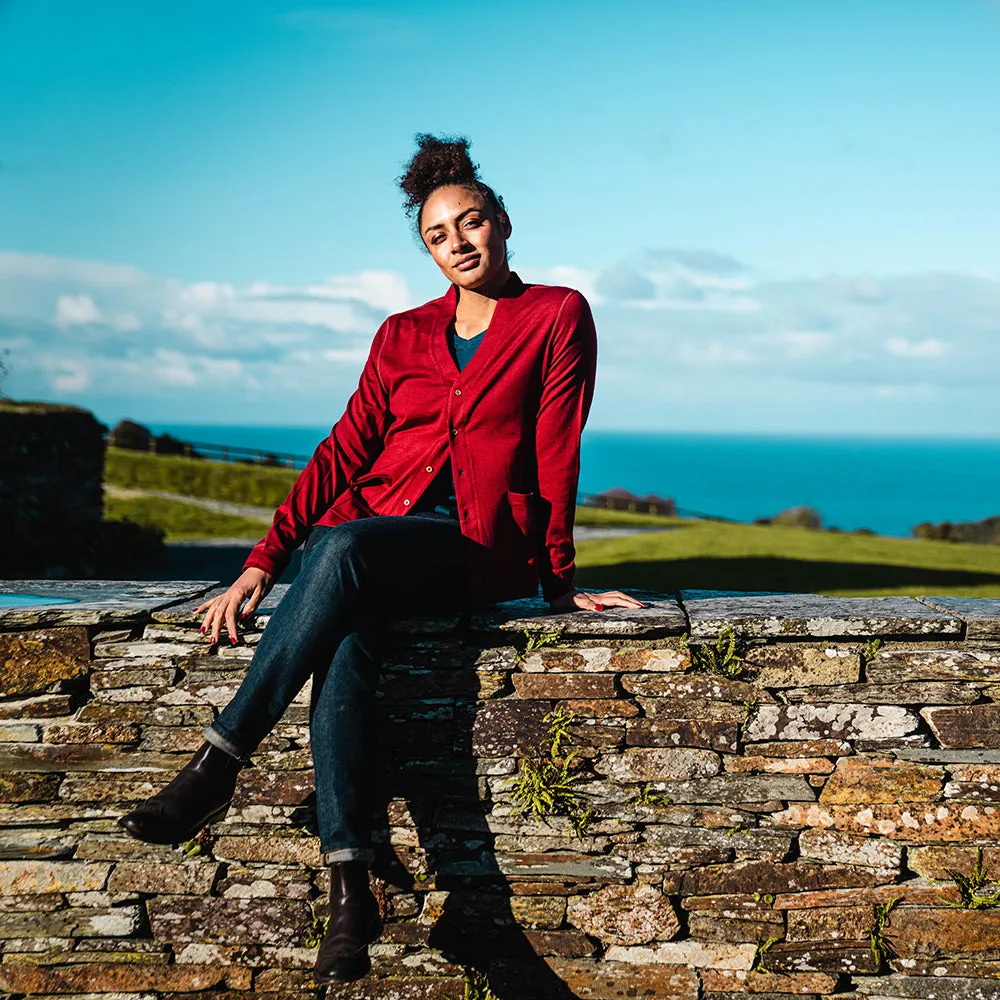 Womens Larvik Merino Cardigan