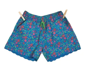 WOMENS SIZE XS or TEEN GIRL - UNITED COLORS OF BENETTON, Floral Bohemian Shorts EUC B8