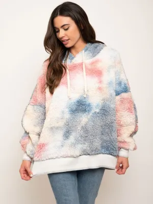 WOMEN'S TEDDY TIE DYE SWEATER