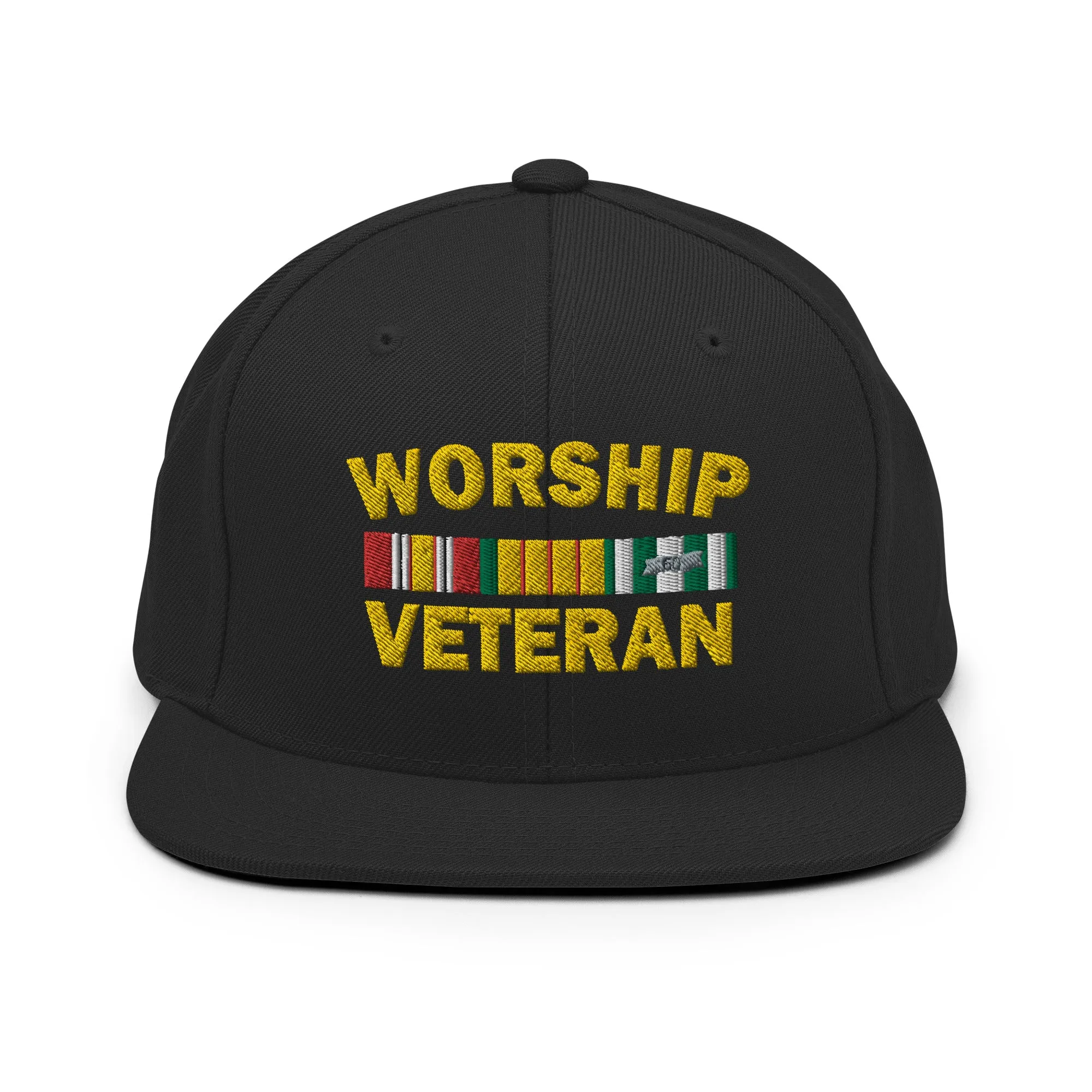 Worship Veteran Snapback Hat