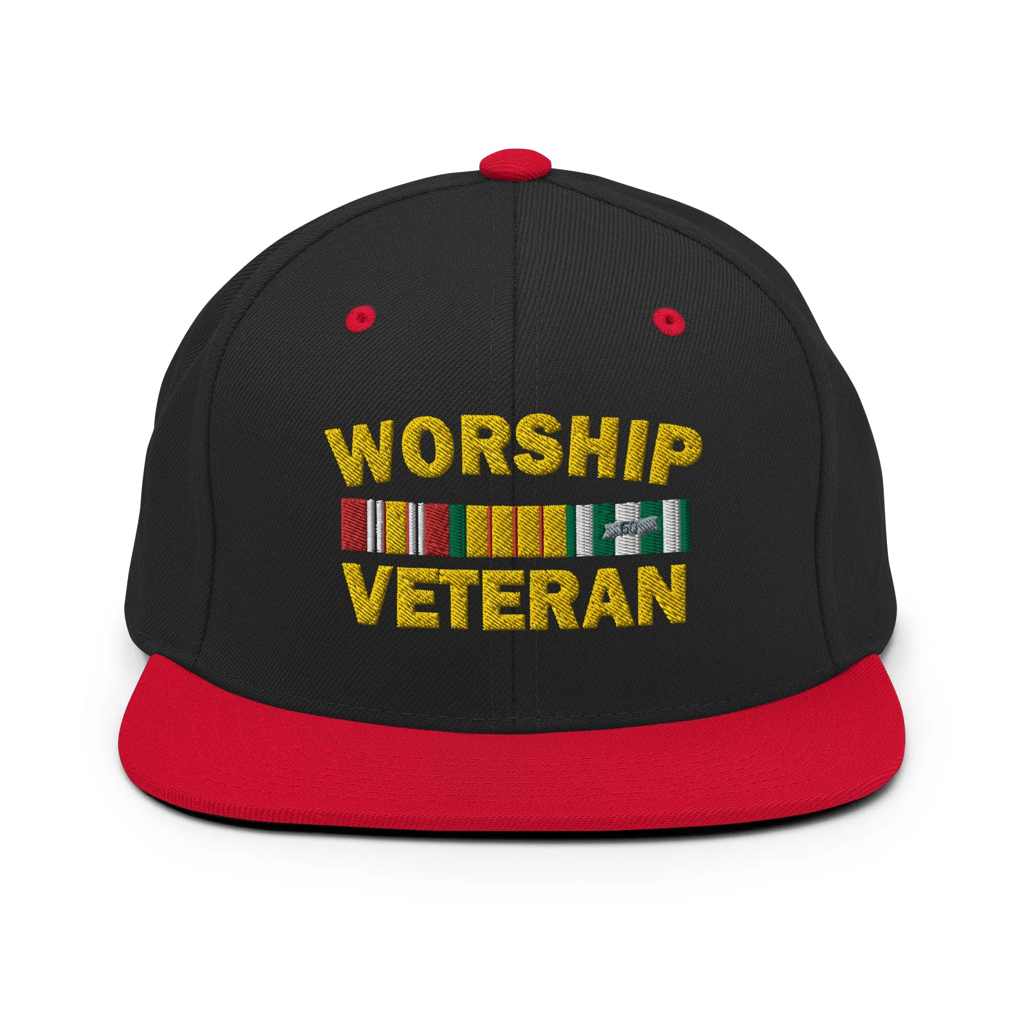 Worship Veteran Snapback Hat