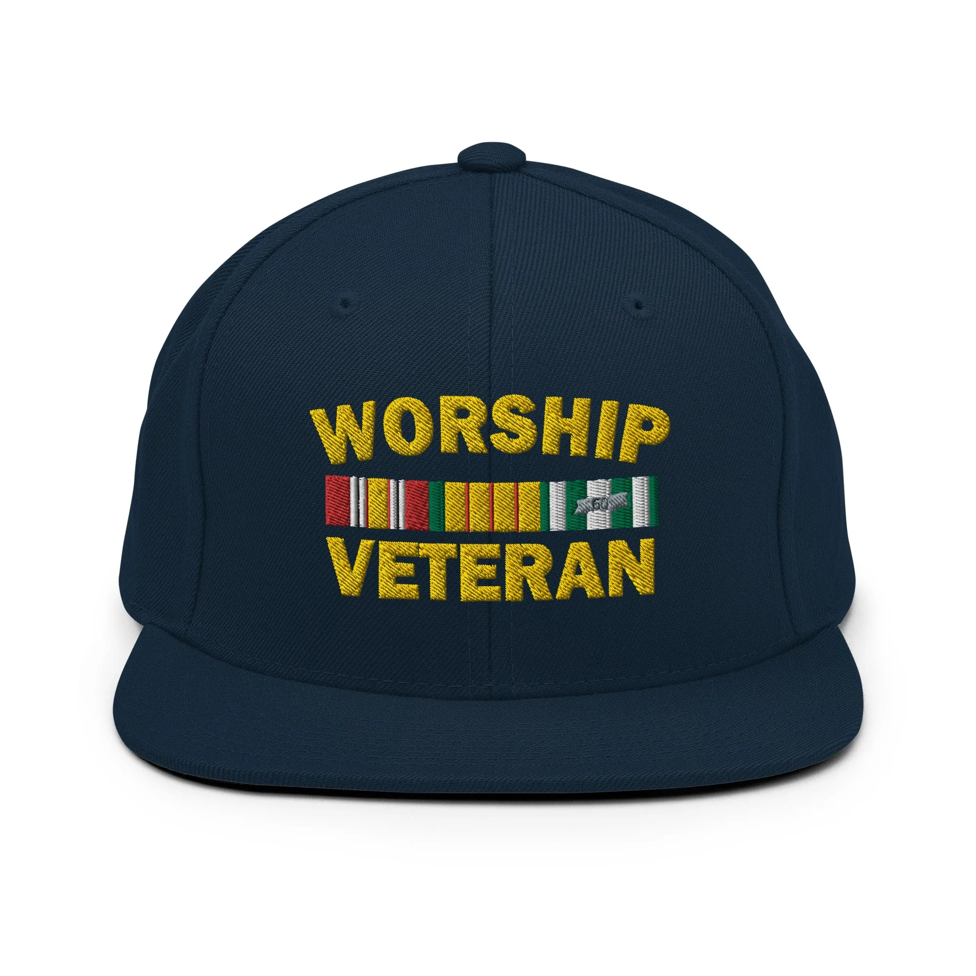 Worship Veteran Snapback Hat