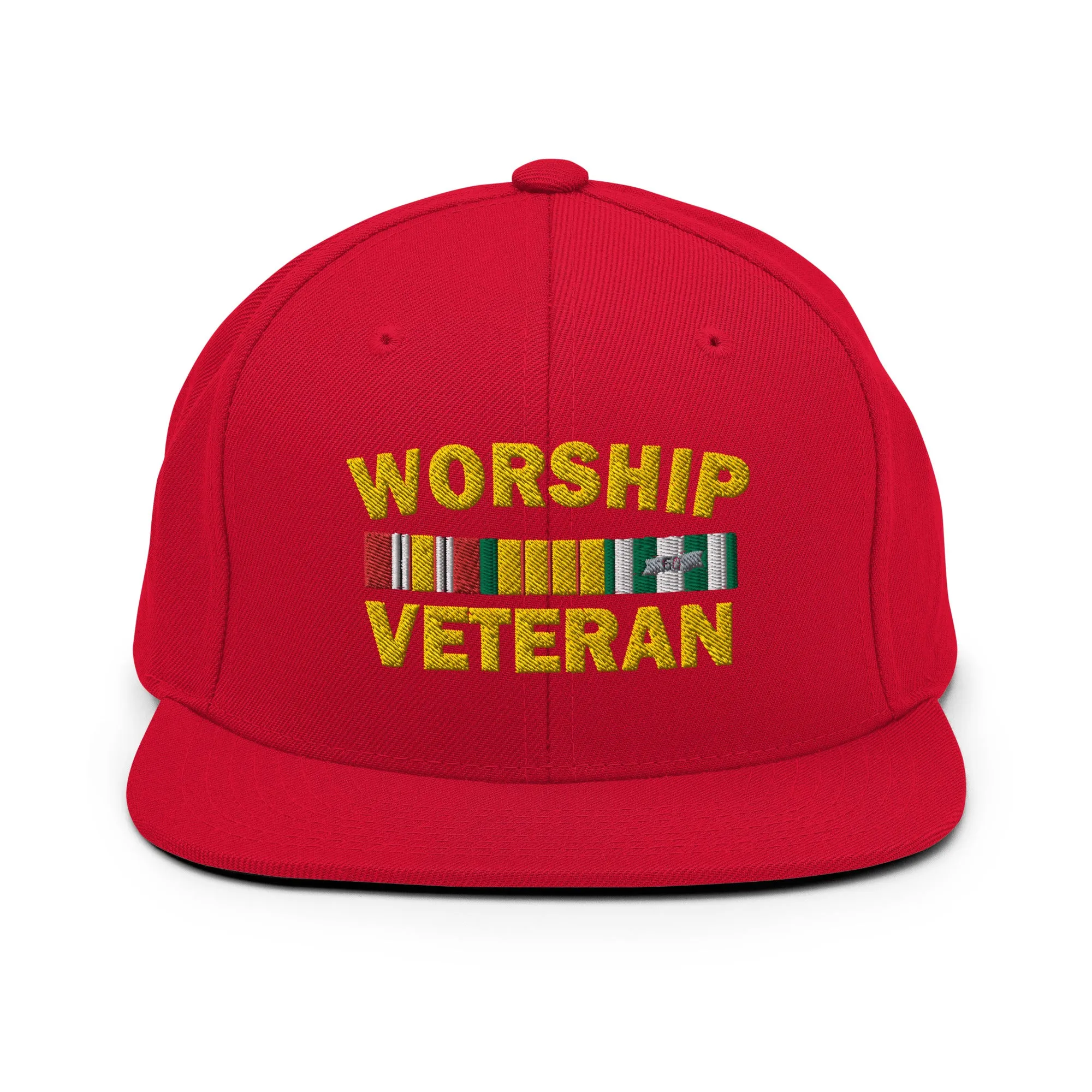 Worship Veteran Snapback Hat