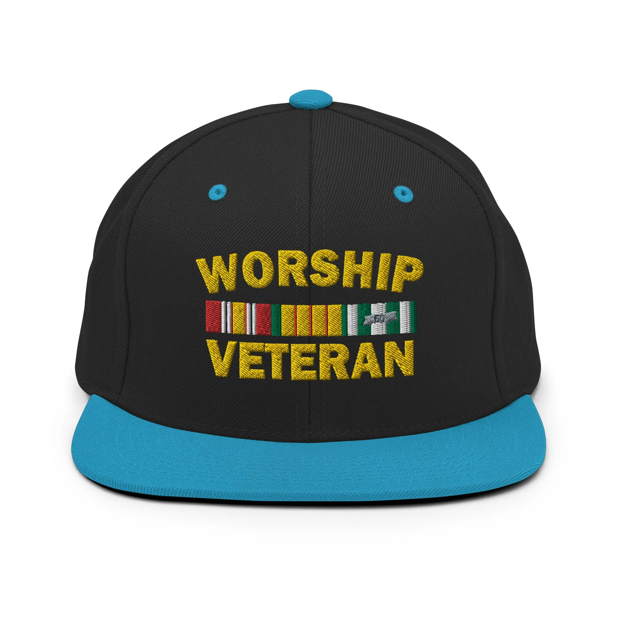 Worship Veteran Snapback Hat