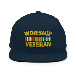 Worship Veteran Snapback Hat