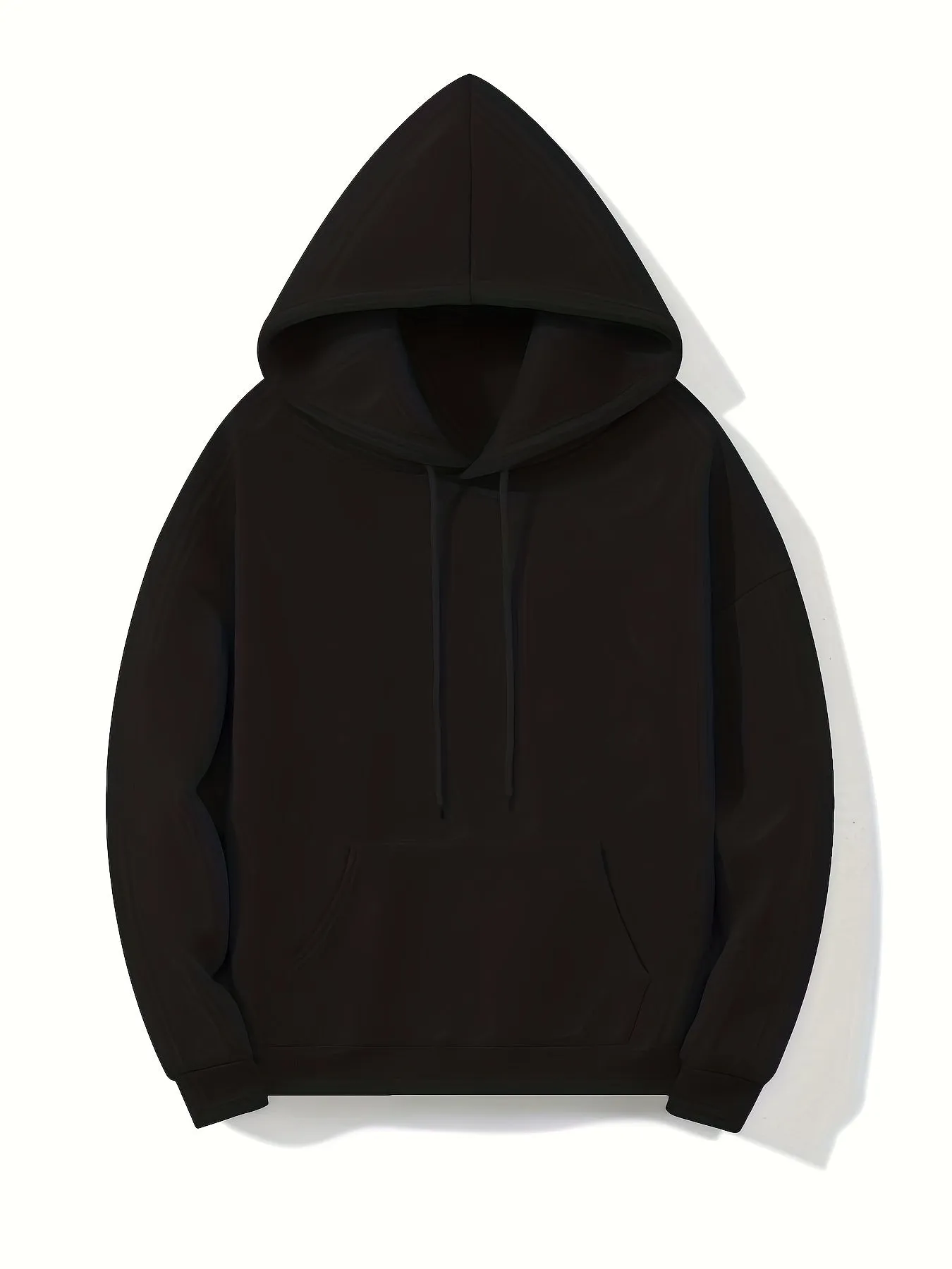 xieyinshe  Letter Print Back Hoodies, Casual Kangaroo Pocket Long Sleeve Sweatshirt, Women's Clothing