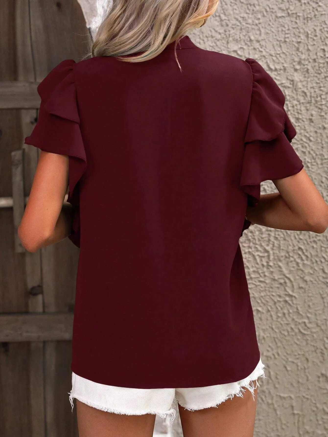 Zendee™ - Stylish Ruffle Blouse